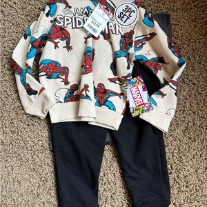 Marvel Cream, Red & Blue Spider-Man Kids Top